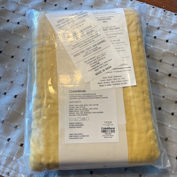 Crate & Barrel Standard Pillow Sham - Picture 2 of 2